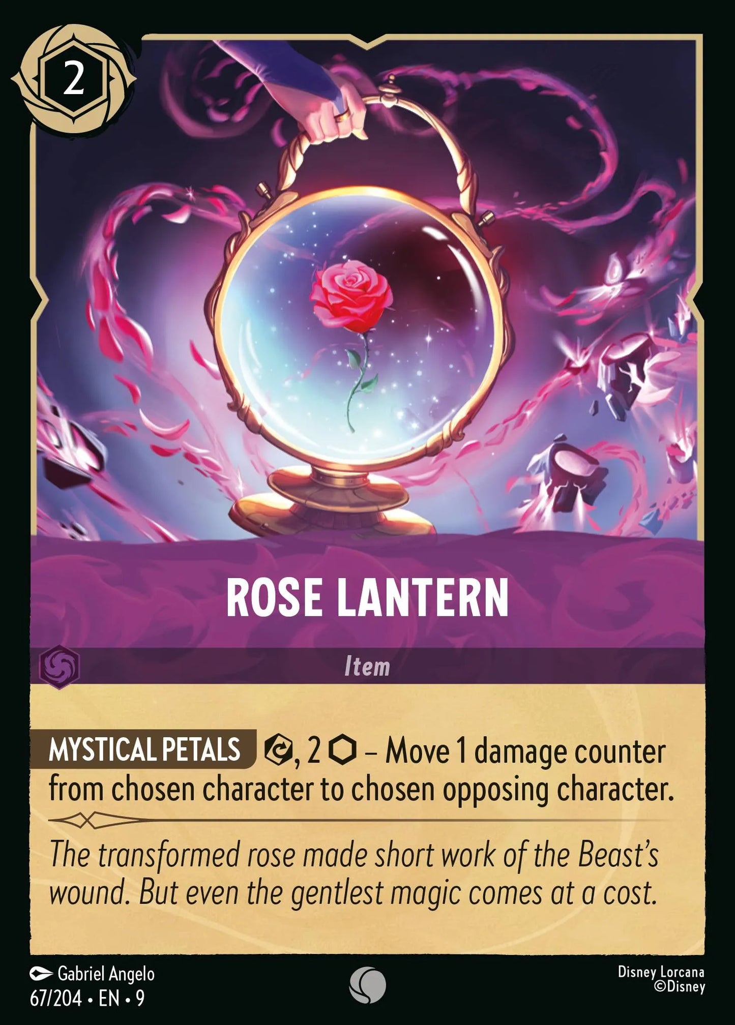 (067/204) Lorcana Fabled Single: Rose Lantern  Common