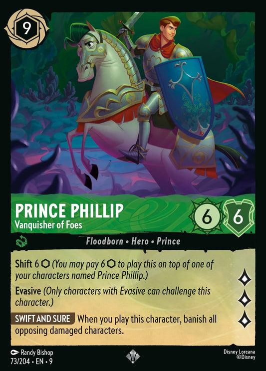 (073/204) Lorcana Fabled Single: Prince Phillip - Vanquisher of Foes  Super Rare