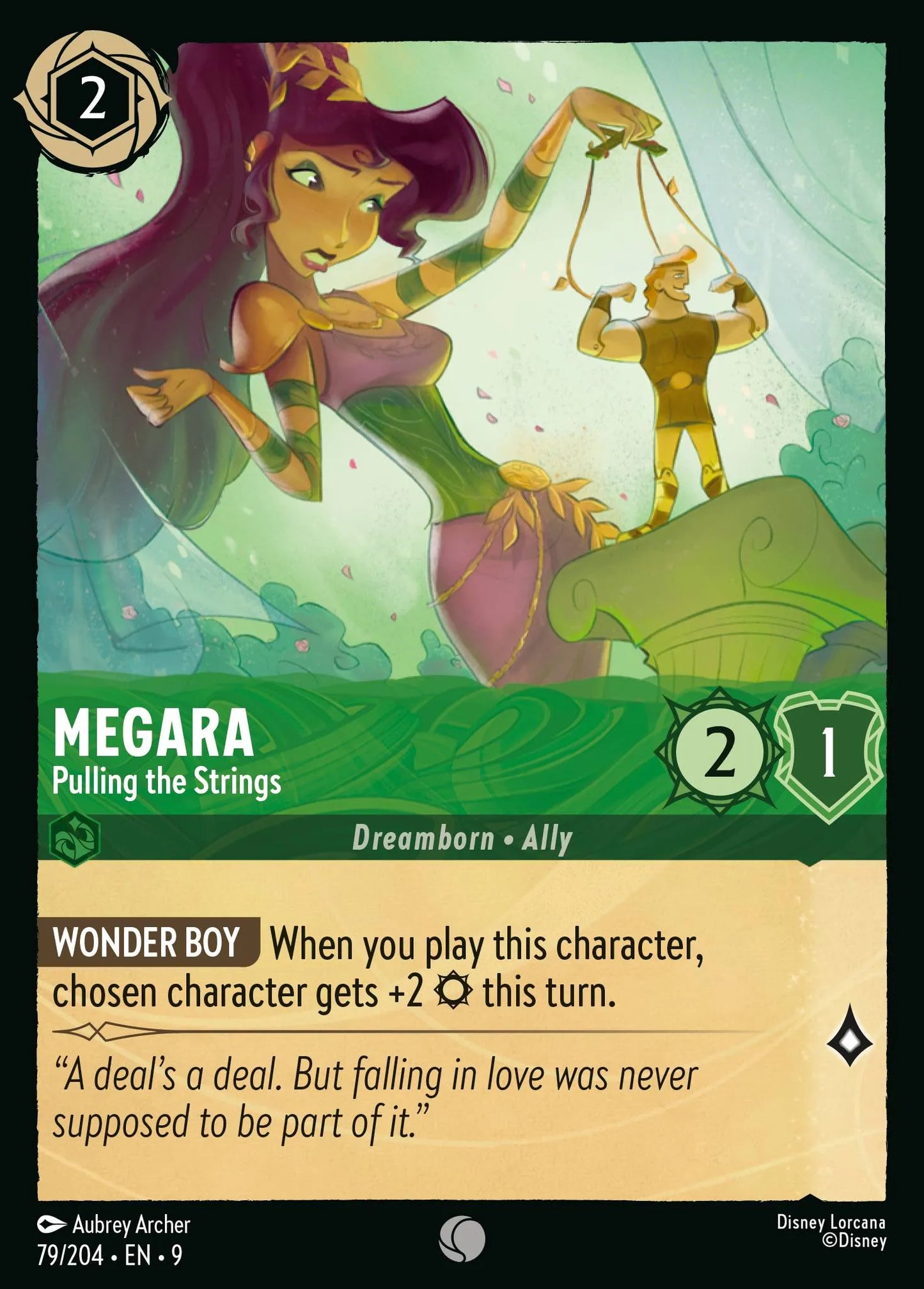 (079/204) Lorcana Fabled Single: Megara - Pulling the Strings  Common