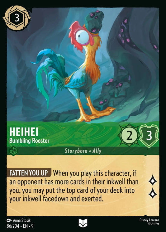 (086/204) Lorcana Fabled Single: HeiHei - Bumbling Rooster  Uncommon