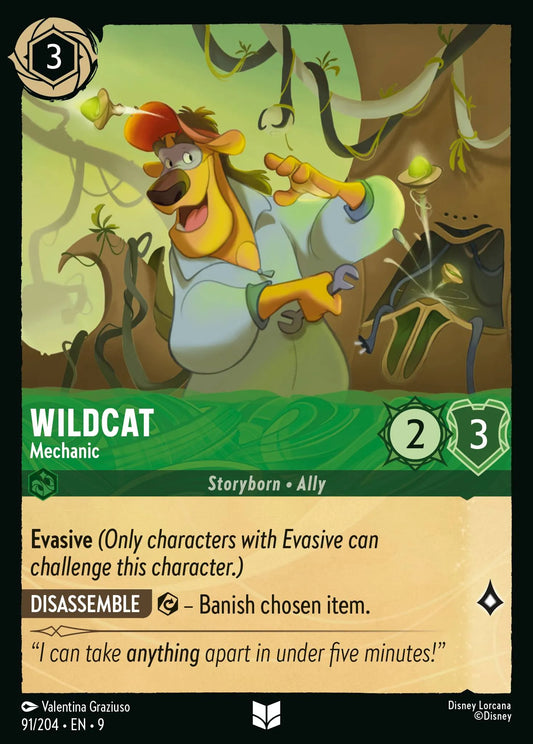 (091/204) Lorcana Fabled Single: Wildcat - Mechanic  Uncommon