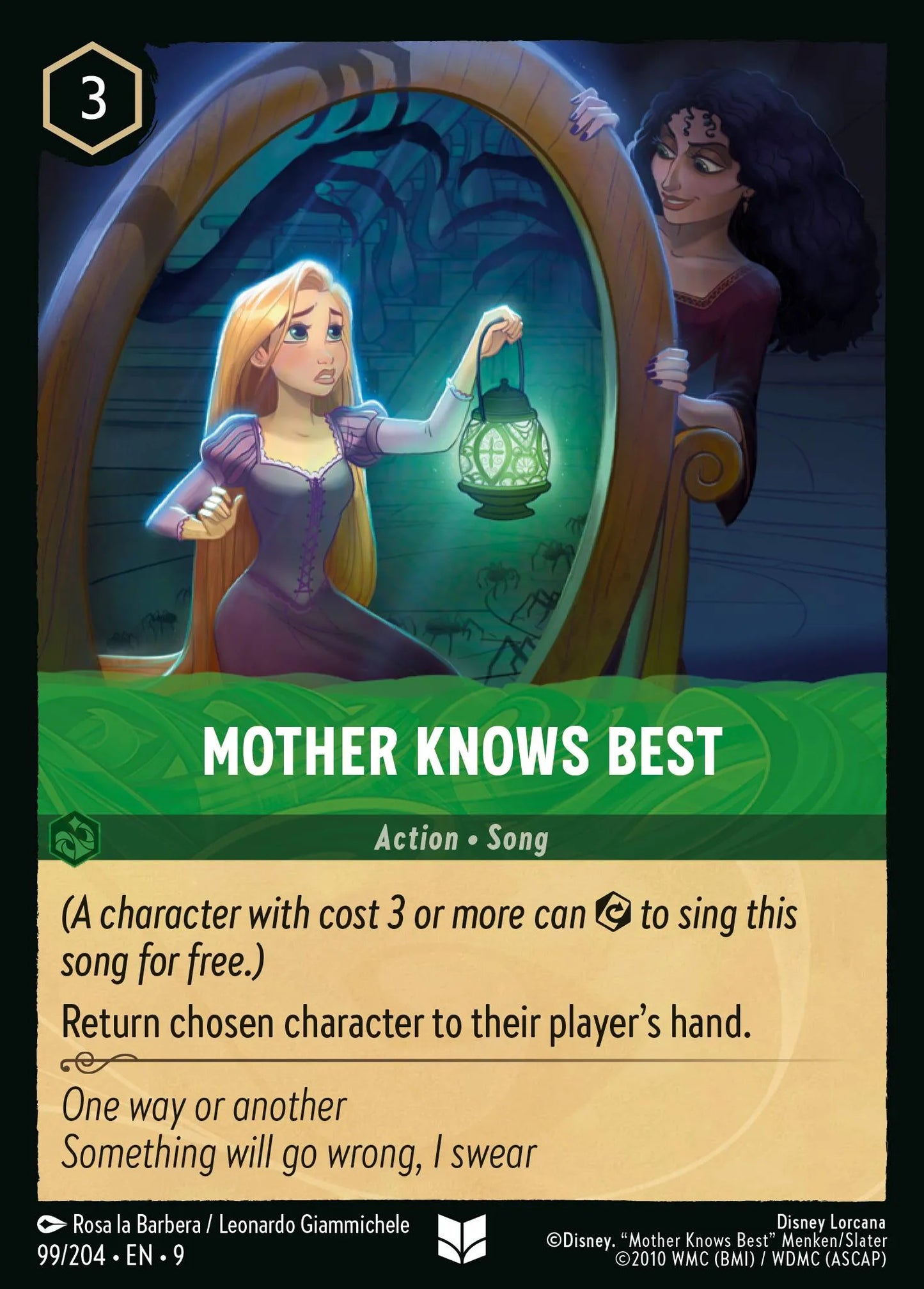 (099/204) Lorcana Fabled Single: Mother Knows Best Holo Uncommon