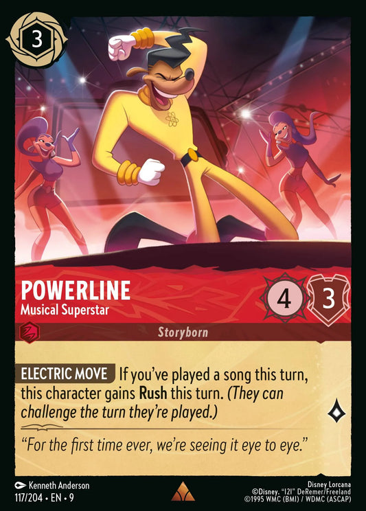 (117/204) Lorcana Fabled Single: Powerline - Musical Superstar (V.1)  Rare