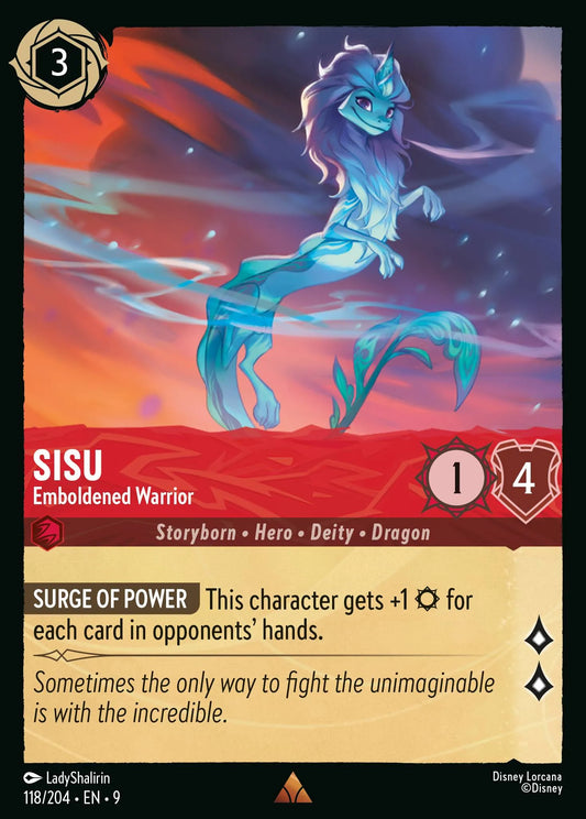 (118/204) Lorcana Fabled Single: Sisu - Emboldened Warrior  Rare