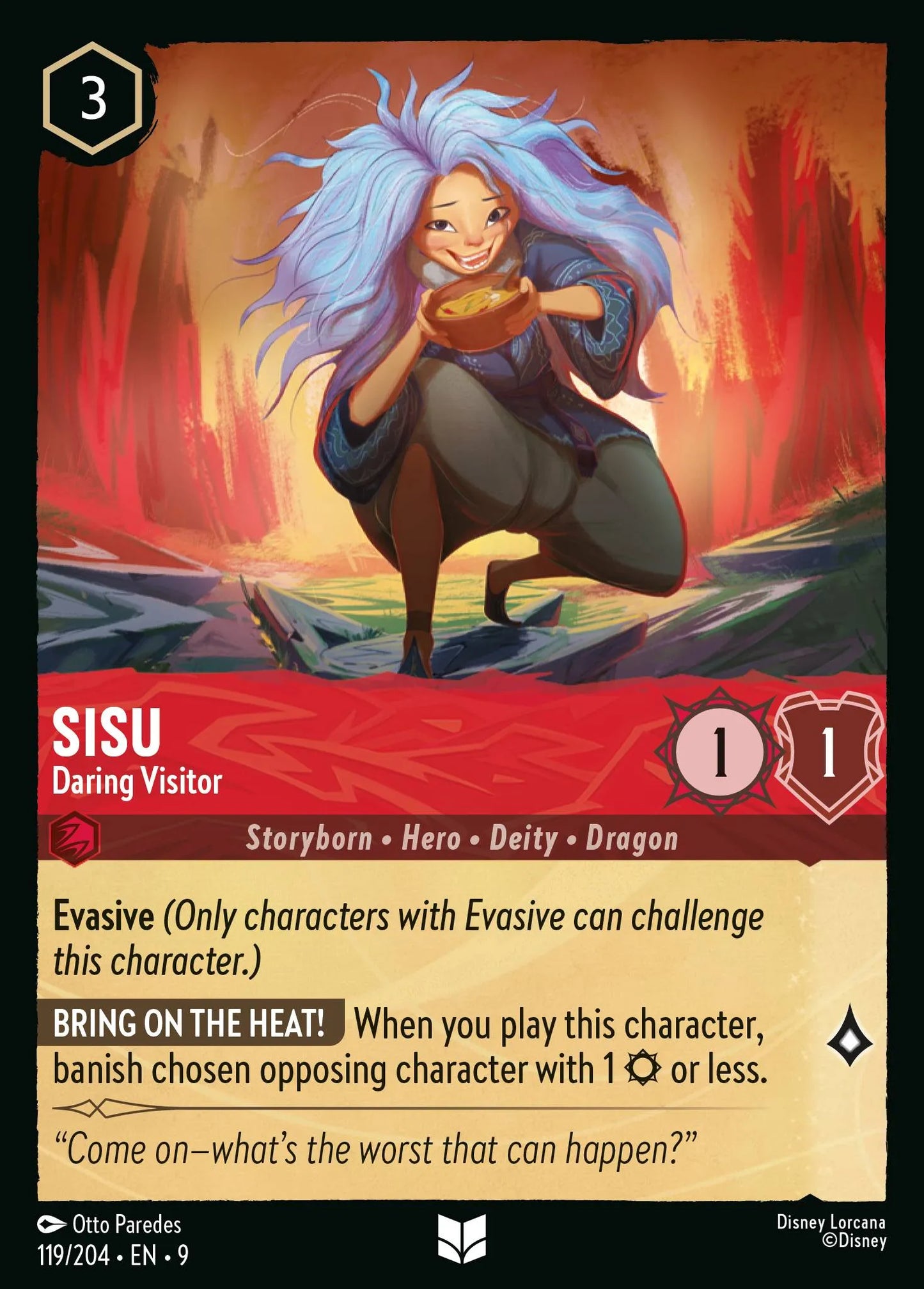 (119/204) Lorcana Fabled Single: Sisu - Daring Visitor Holo Uncommon