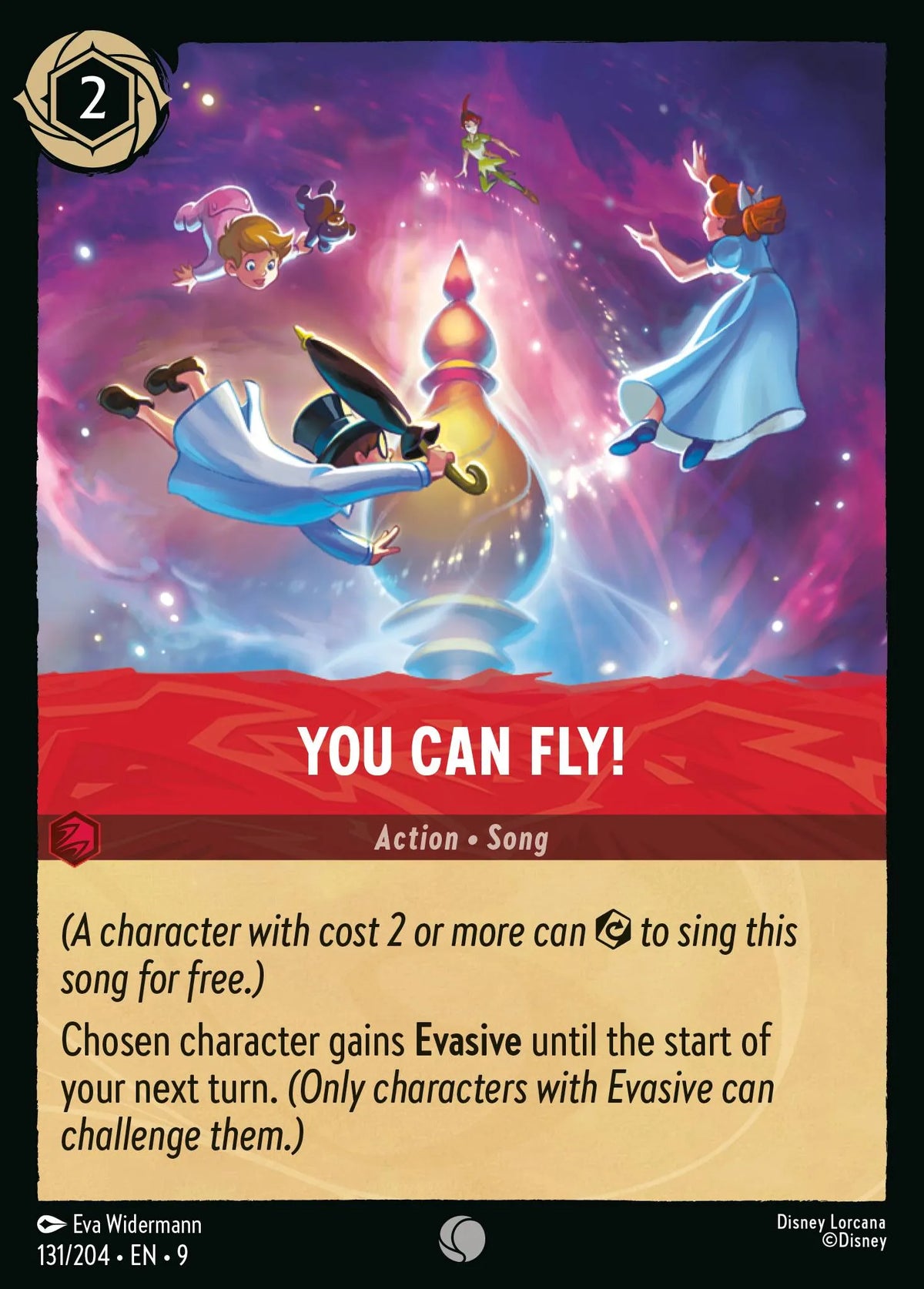 (131/204) Lorcana Fabled Single: You Can Fly Holo Common
