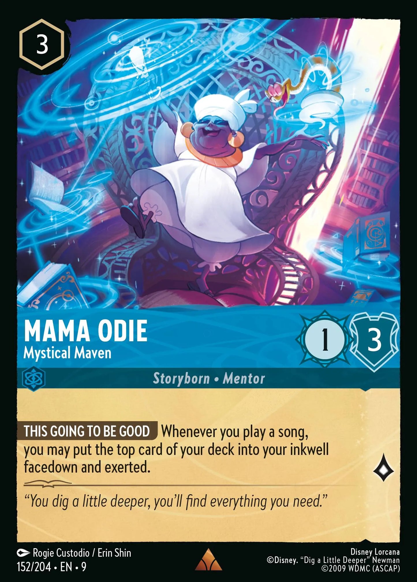 (152/204) Lorcana Fabled Single: Mama Odie - Mystical Maven Holo Rare