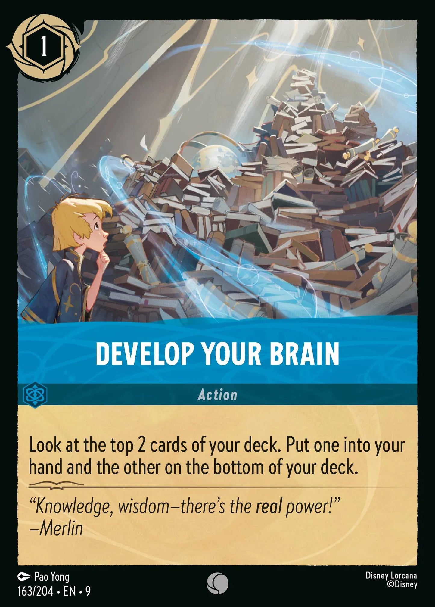 (163/204) Lorcana Fabled Single: Develop Your Brain  Common