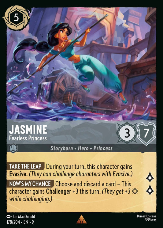 (178/204) Lorcana Fabled Single: Jasmine - Fearless Princess (V.1)  Rare