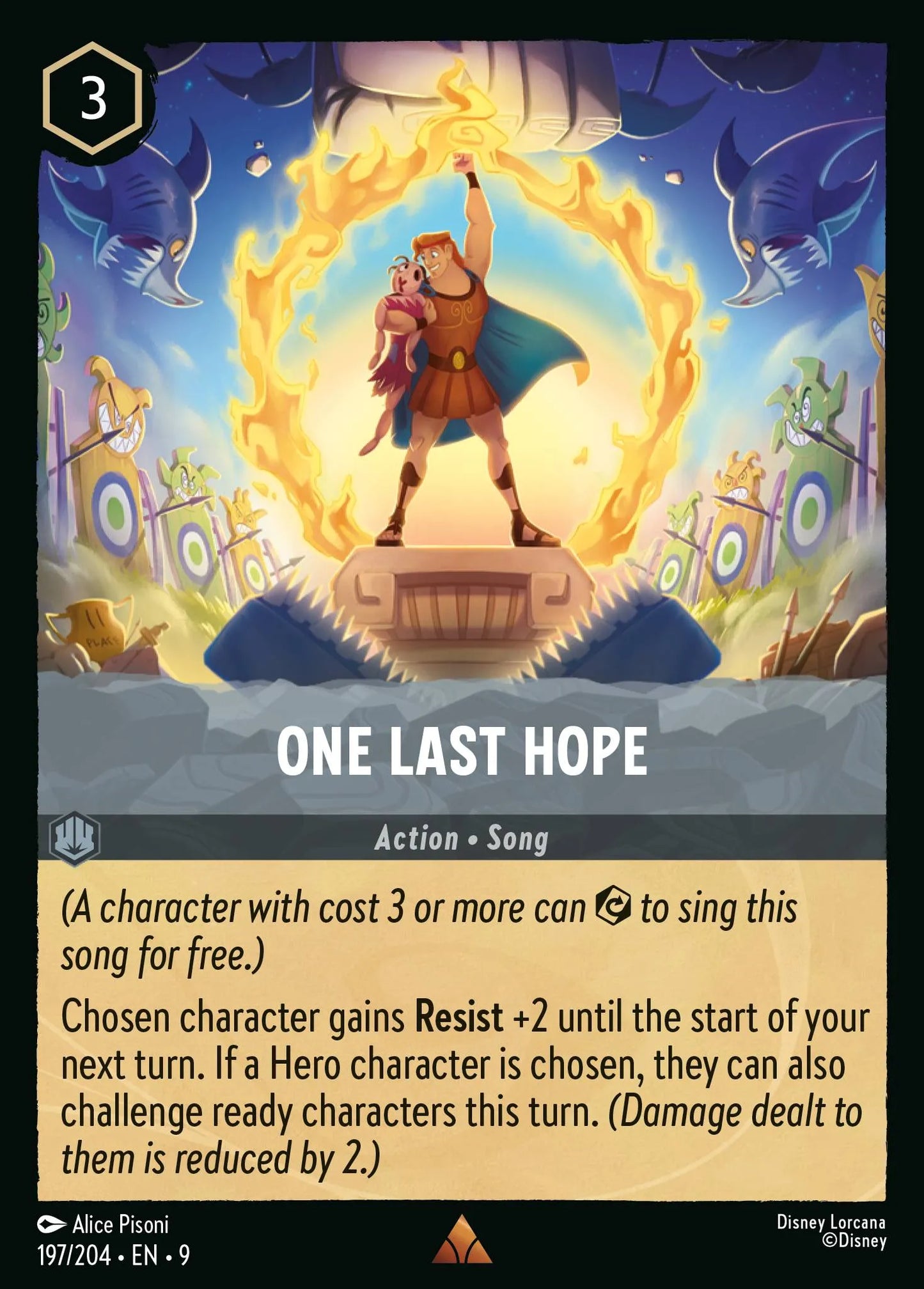 (197/204) Lorcana Fabled Single: One Last Hope (V.1) Holo Rare