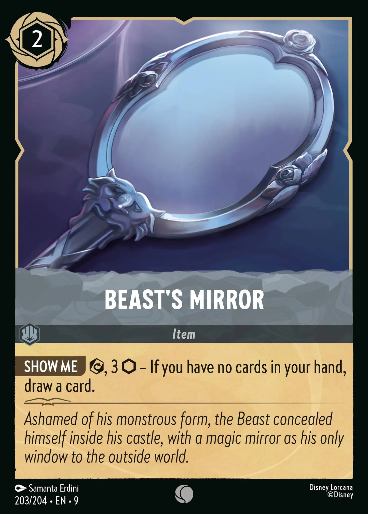 (203/204) Lorcana Fabled Single: Beast's Mirror  Common