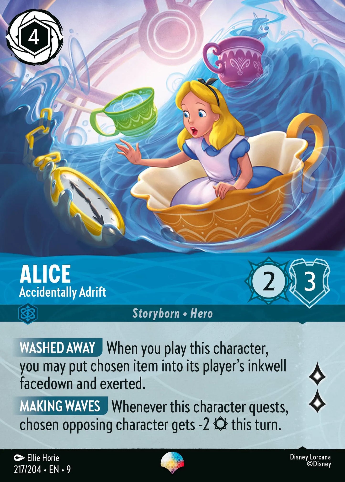 (217/204) Lorcana Fabled Single: Alice - Accidentally Adrift (V.2) Holo Epic