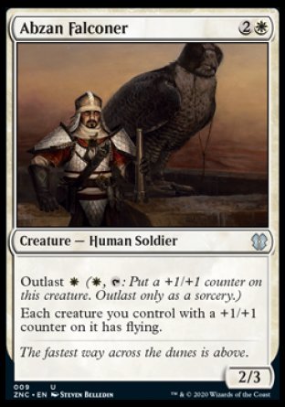 (009) Magic The Gathering Commander: Zendikar Rising Single: Abzan Falconer Holo Uncommon