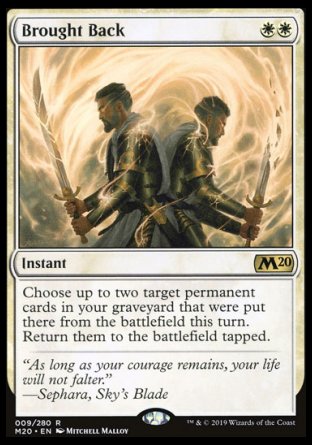 (009/280) Magic The Gathering Core 2020 Single: Brought Back  Rare