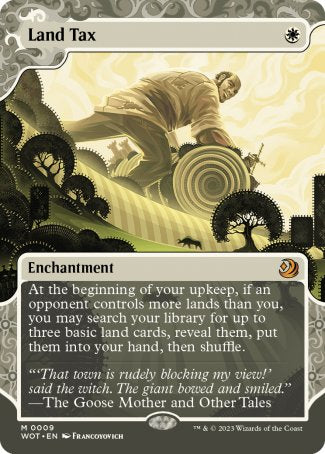 (009) Magic The Gathering Enchanting Tales Single: Land Tax (V.1)  Mythic
