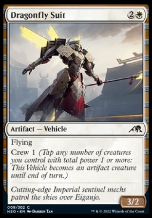(009) Magic The Gathering Kamigawa: Neon Dynasty Single: Dragonfly Suit  Common
