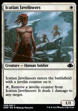 (009) Magic The Gathering Dominaria Remastered Single: Icatian Javelineers  Common