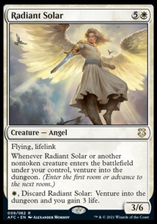 (009) Magic The Gathering Commander: Adventures in the Forgotten Realms Single: Radiant Solar  Rare