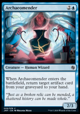 (009) Magic The Gathering Jumpstart Single: Archaeomender  Common