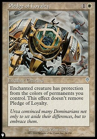 (024) Magic The Gathering The List Single: Pledge of Loyalty  Uncommon