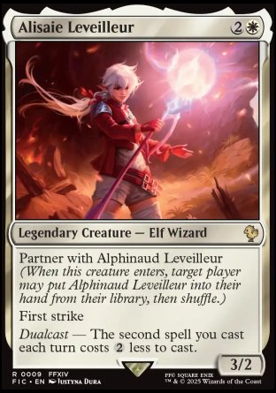 (009) Magic The Gathering Commander: Magic: The Gathering - FINAL FANTASY: Collector's Edition Single: Alisaie Leveilleur Holo Rare