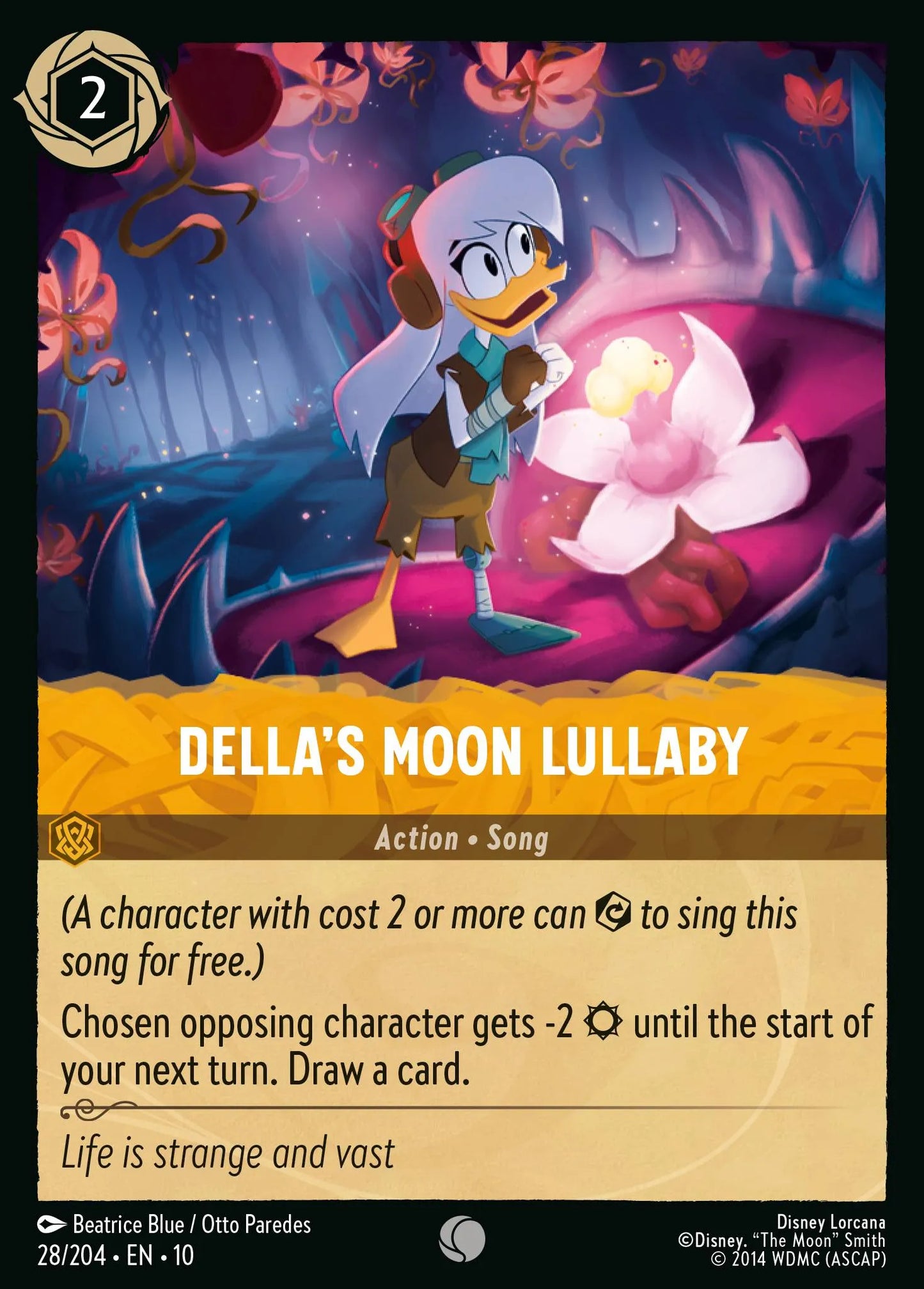 (028/204) Lorcana Whispers in the Well Single: Della's Moon Lullaby  Common