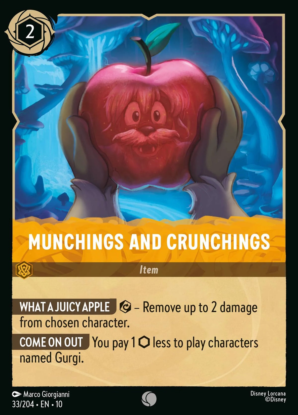 (033/204) Lorcana Whispers in the Well Single: Munchings and Crunchings  Common