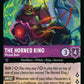 (036/204) Lorcana Whispers in the Well Single: The Horned King - Wicked Ruler (V.1) Holo Super Rare