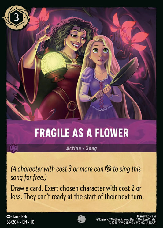 (065/204) Lorcana Whispers in the Well Single: Fragile as a Flower  Common