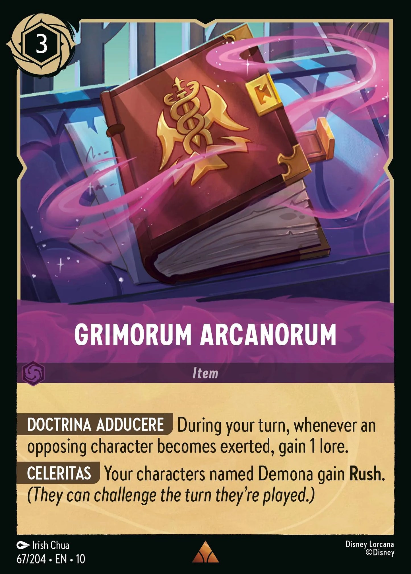 (067/204) Lorcana Whispers in the Well Single: Grimorum Arcanorum  Rare
