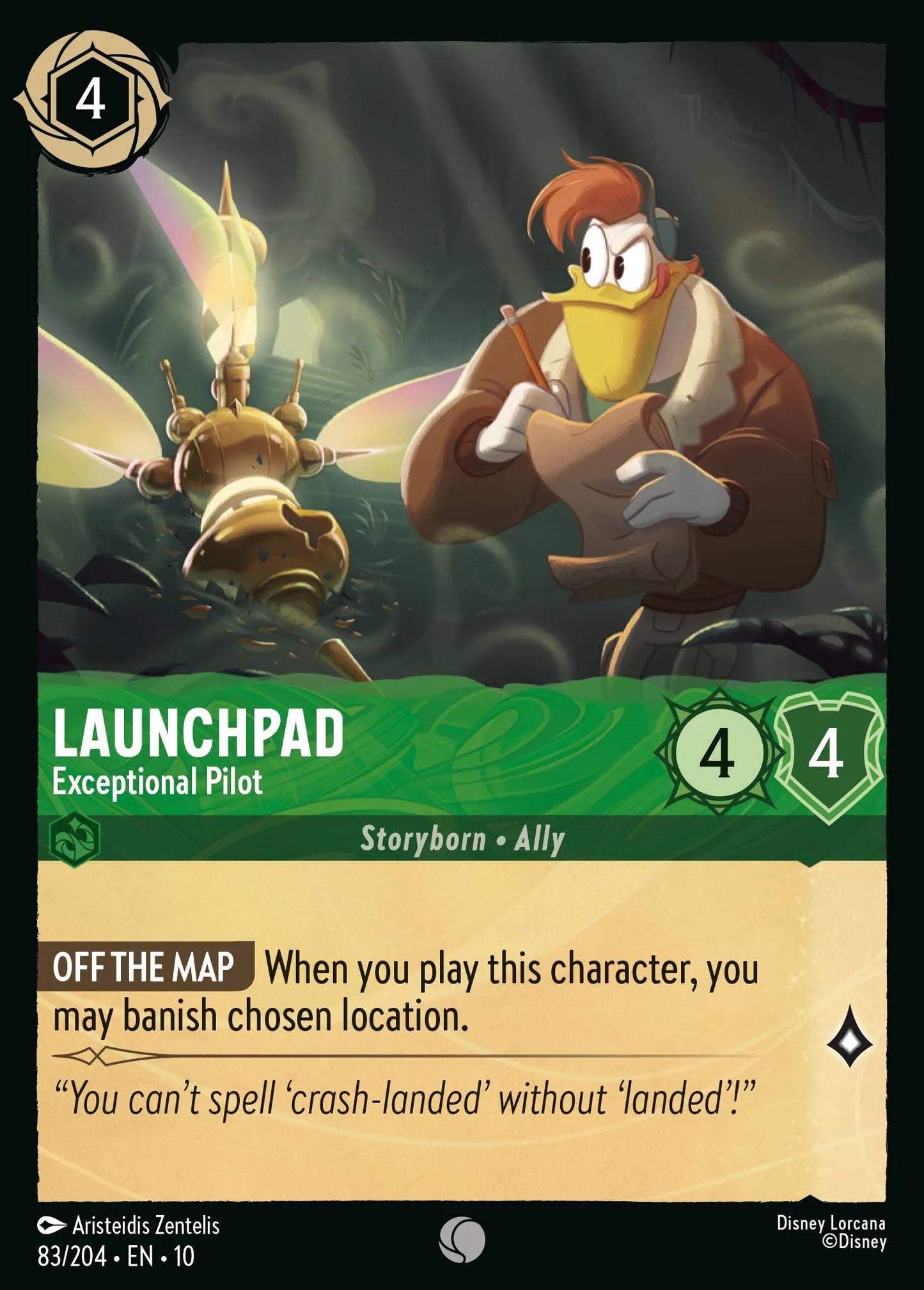 (083/204) Lorcana Whispers in the Well Single: Launchpad - Exceptional Pilot  Common