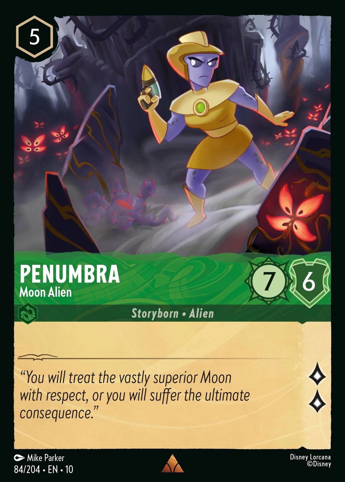 (084/204) Lorcana Whispers in the Well Single: Penumbra - Moon Alien  Rare