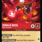 (121/204) Lorcana Whispers in the Well Single: Donald Duck - Ruby Champion Holo Rare