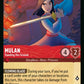 (126/204) Lorcana Whispers in the Well Single: Mulan - Standing Her Ground (V.1) Holo Uncommon