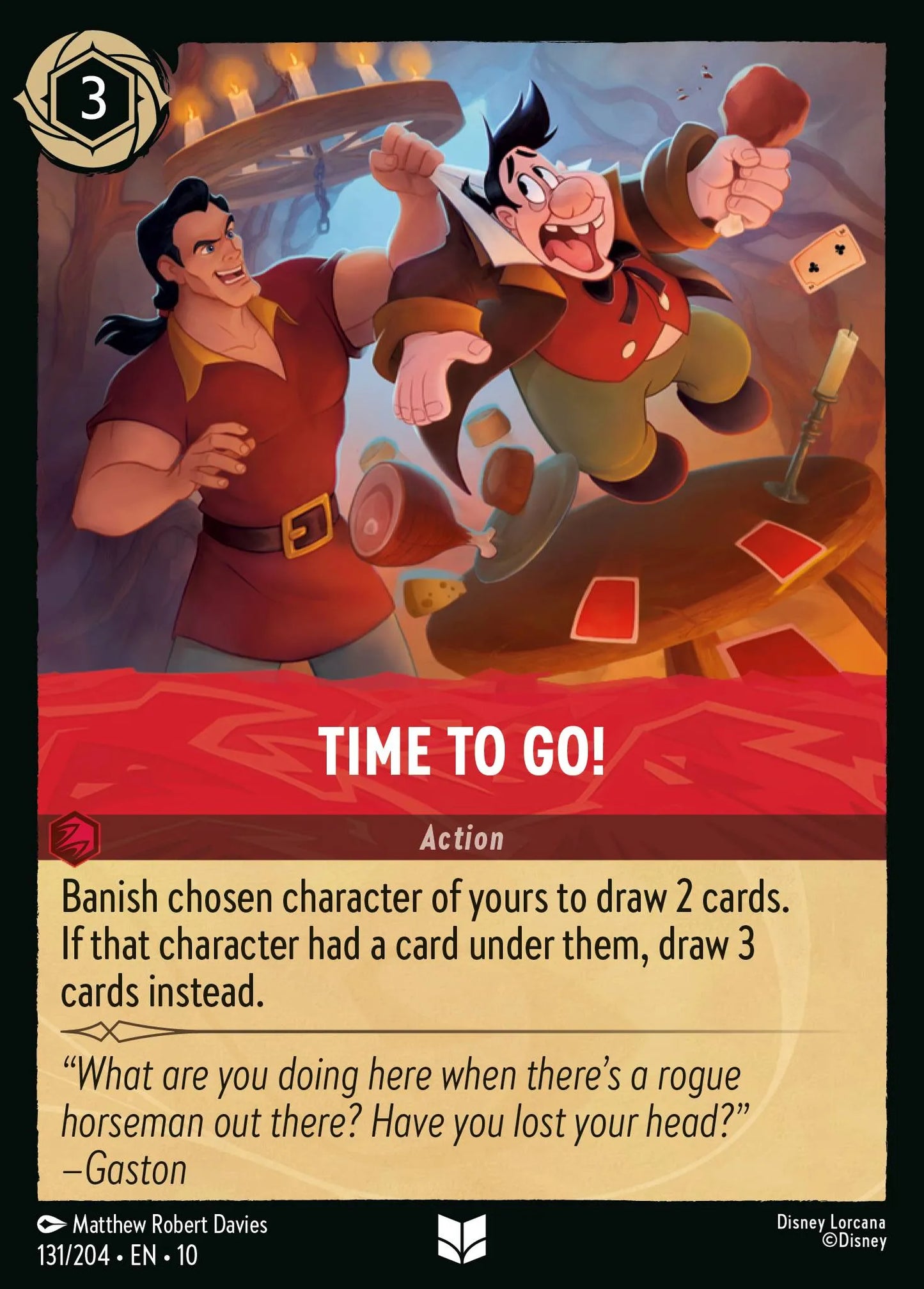 (131/204) Lorcana Whispers in the Well Single: Time to Go!  Uncommon