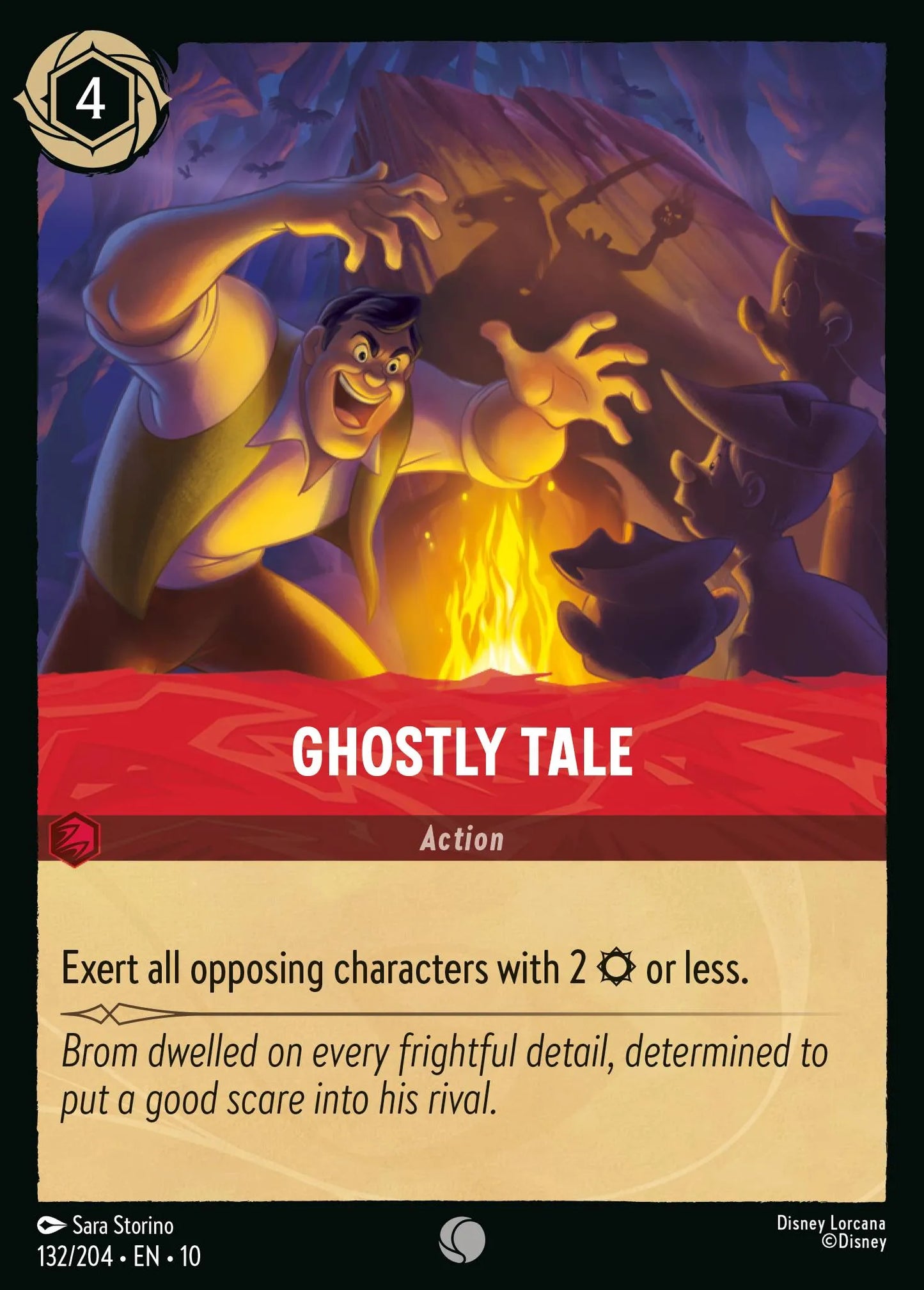 (132/204) Lorcana Whispers in the Well Single: Ghostly Tale Holo Common