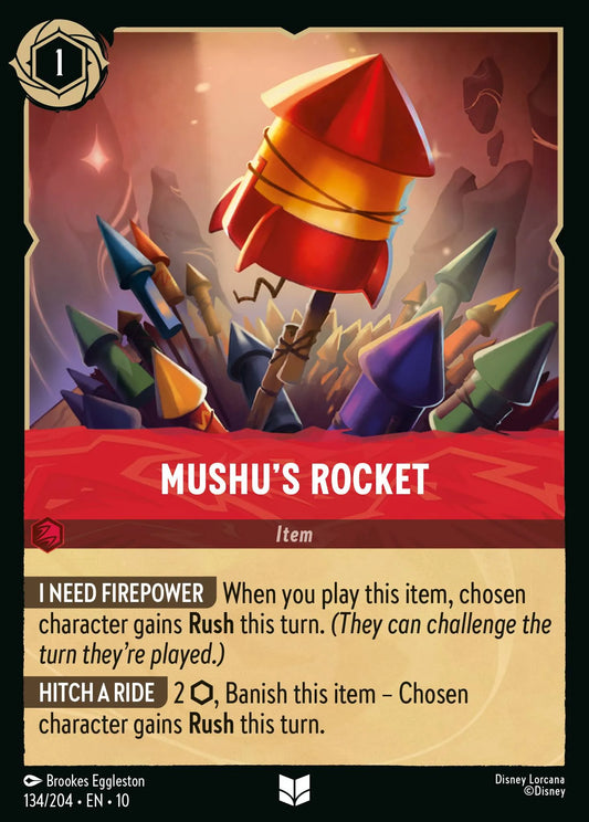 (134/204) Lorcana Whispers in the Well Single: Mushu's Rocket  Uncommon