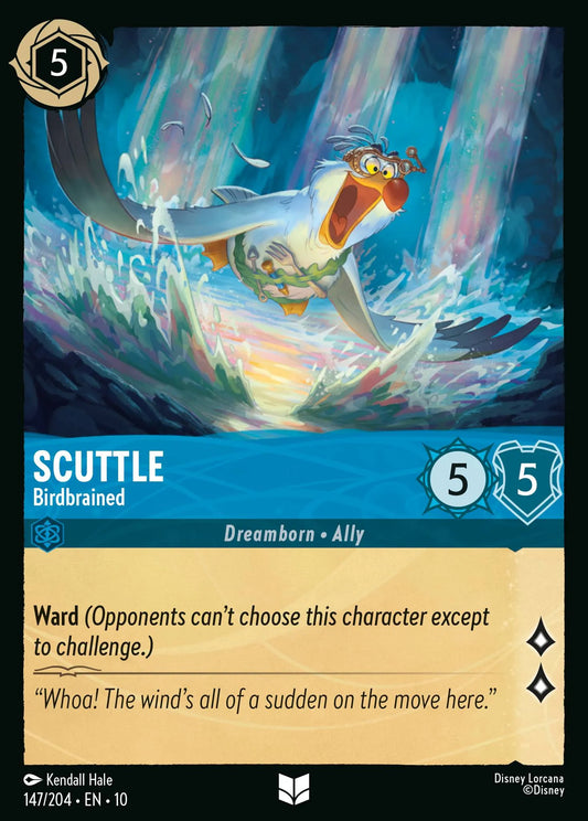 (147/204) Lorcana Whispers in the Well Single: Scuttle - Birdbrained  Uncommon