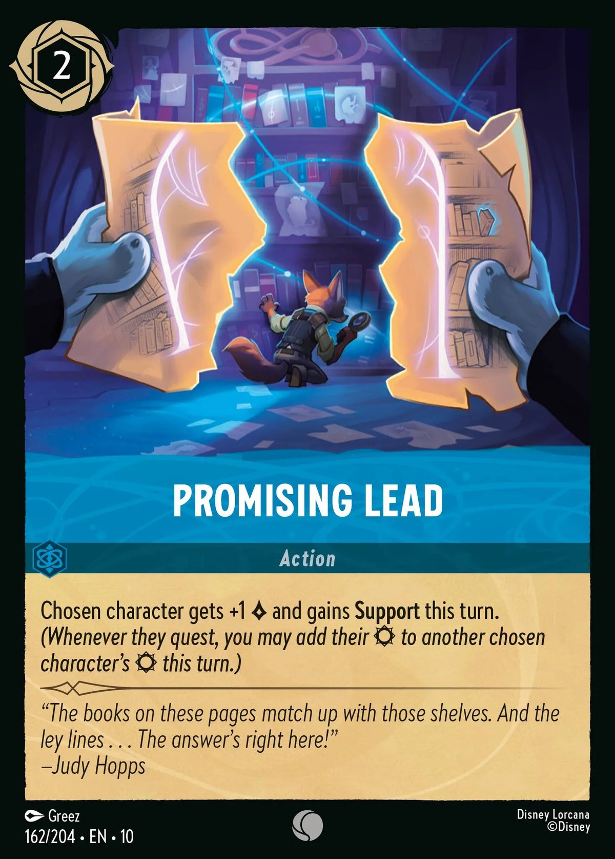 (162/204) Lorcana Whispers in the Well Single: Promising Lead  Common
