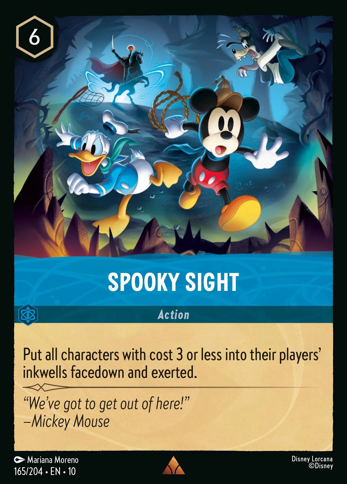 (165/204) Lorcana Whispers in the Well Single: Spooky Sight (V.1)  Rare