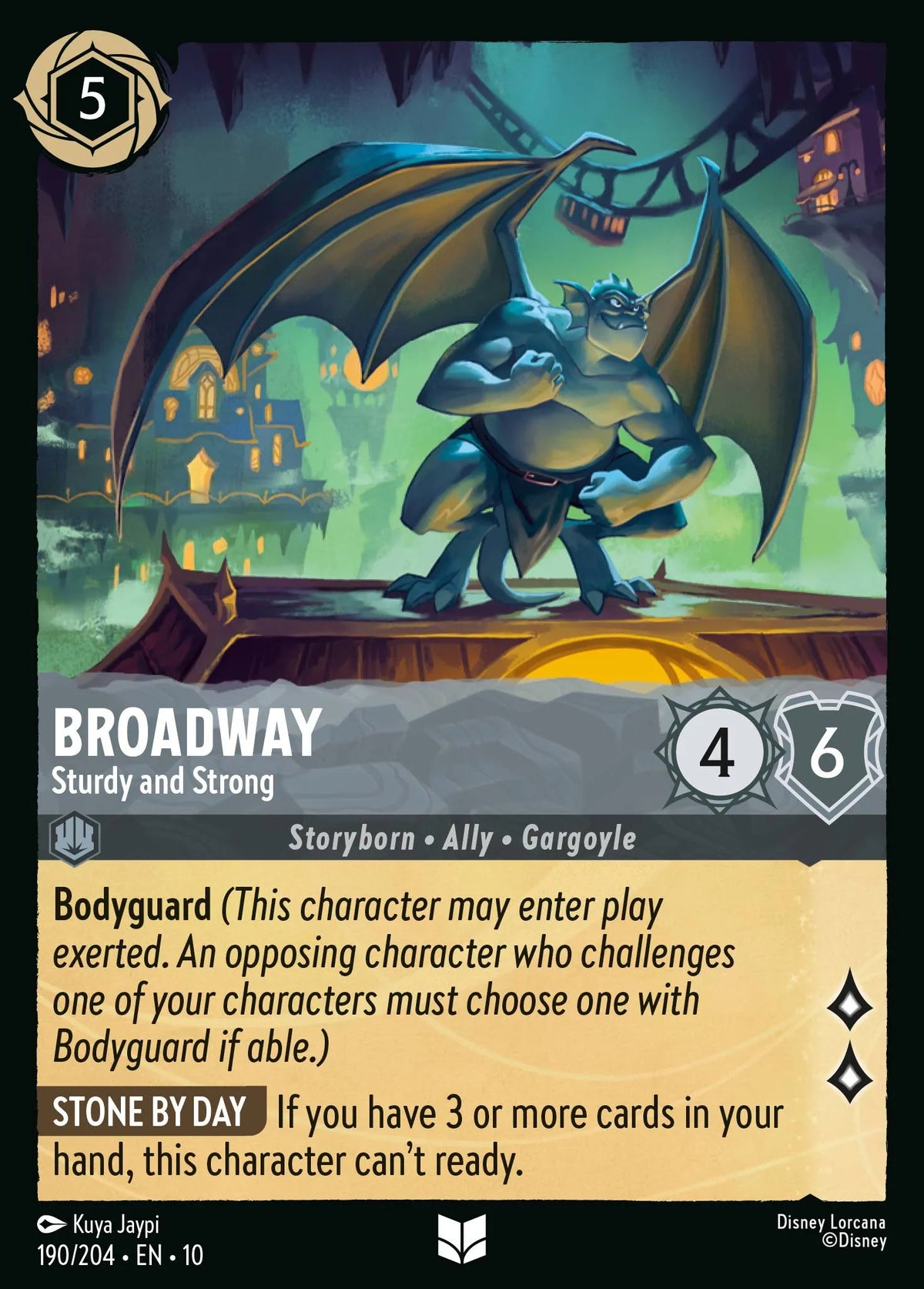 (190/204) Lorcana Whispers in the Well Single: Broadway - Sturdy and Strong  Uncommon