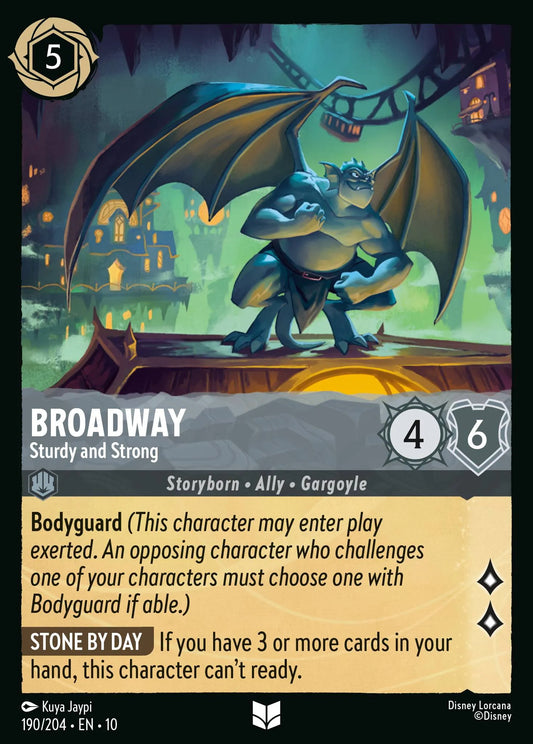 (190/204) Lorcana Whispers in the Well Single: Broadway - Sturdy and Strong  Uncommon