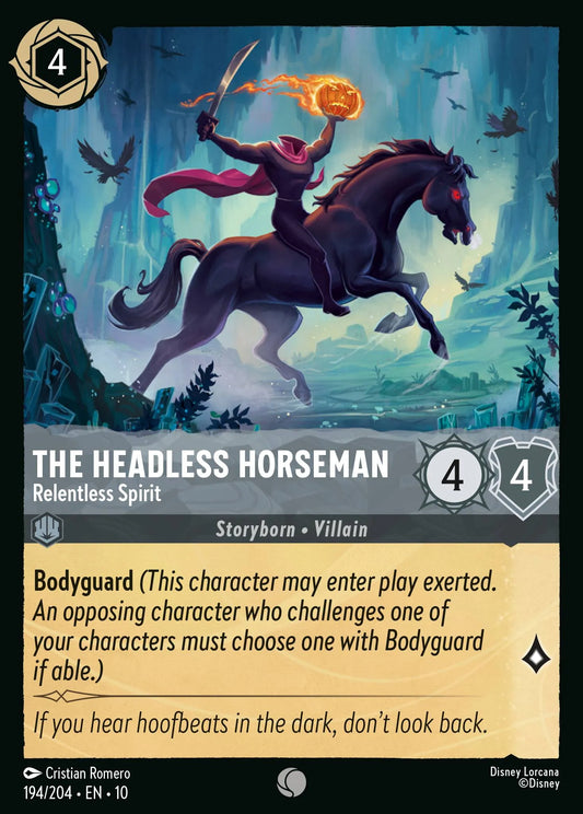 (194/204) Lorcana Whispers in the Well Single: The Headless Horseman - Relentless Spirit  Common