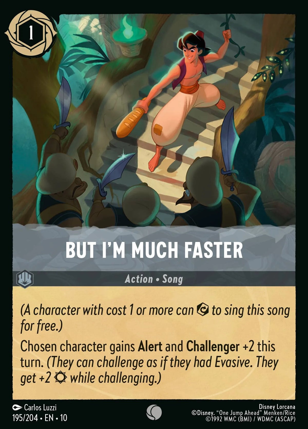 (195/204) Lorcana Whispers in the Well Single: But I'm Much Faster  Common