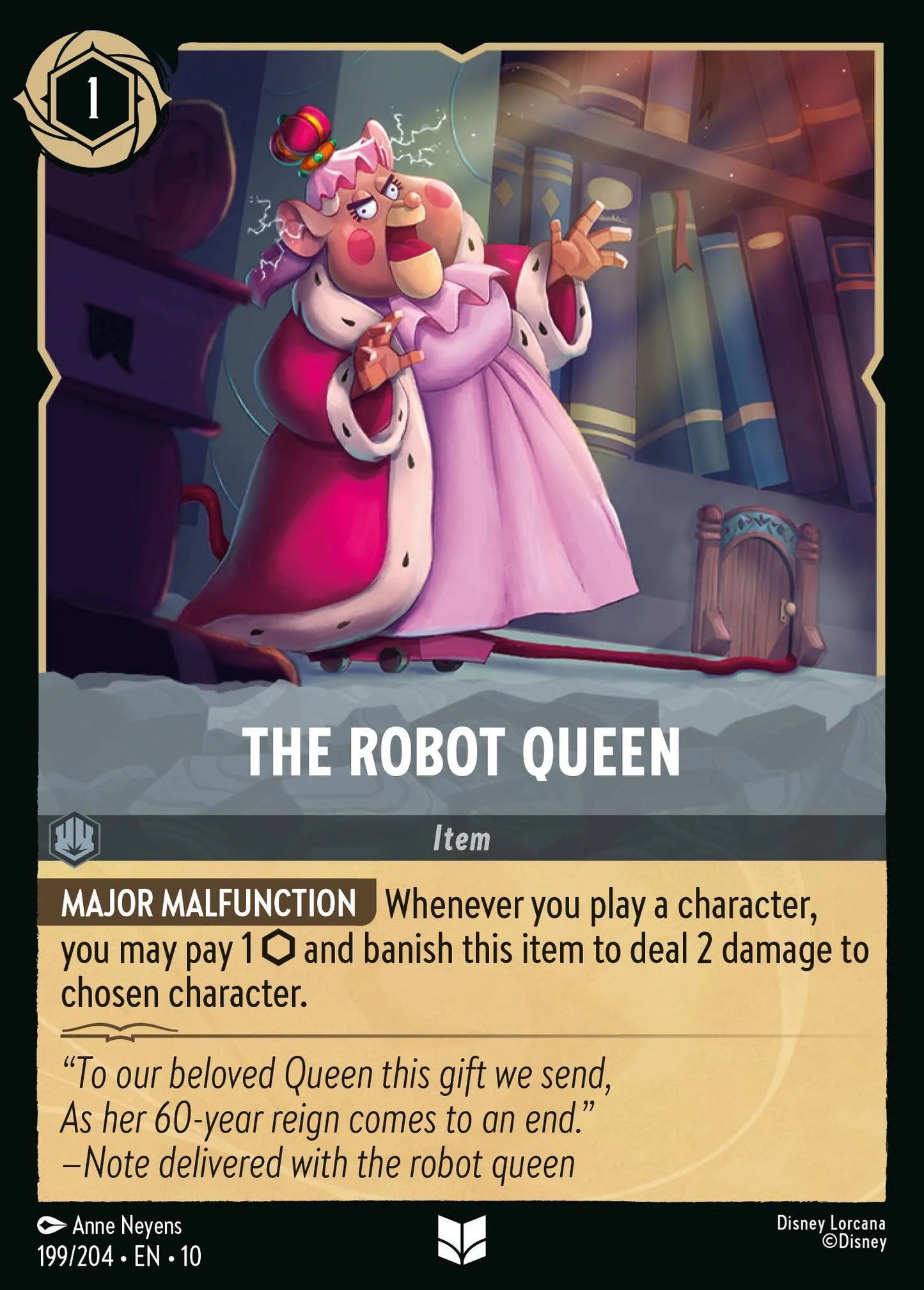 (199/204) Lorcana Whispers in the Well Single: The Robot Queen Holo Uncommon