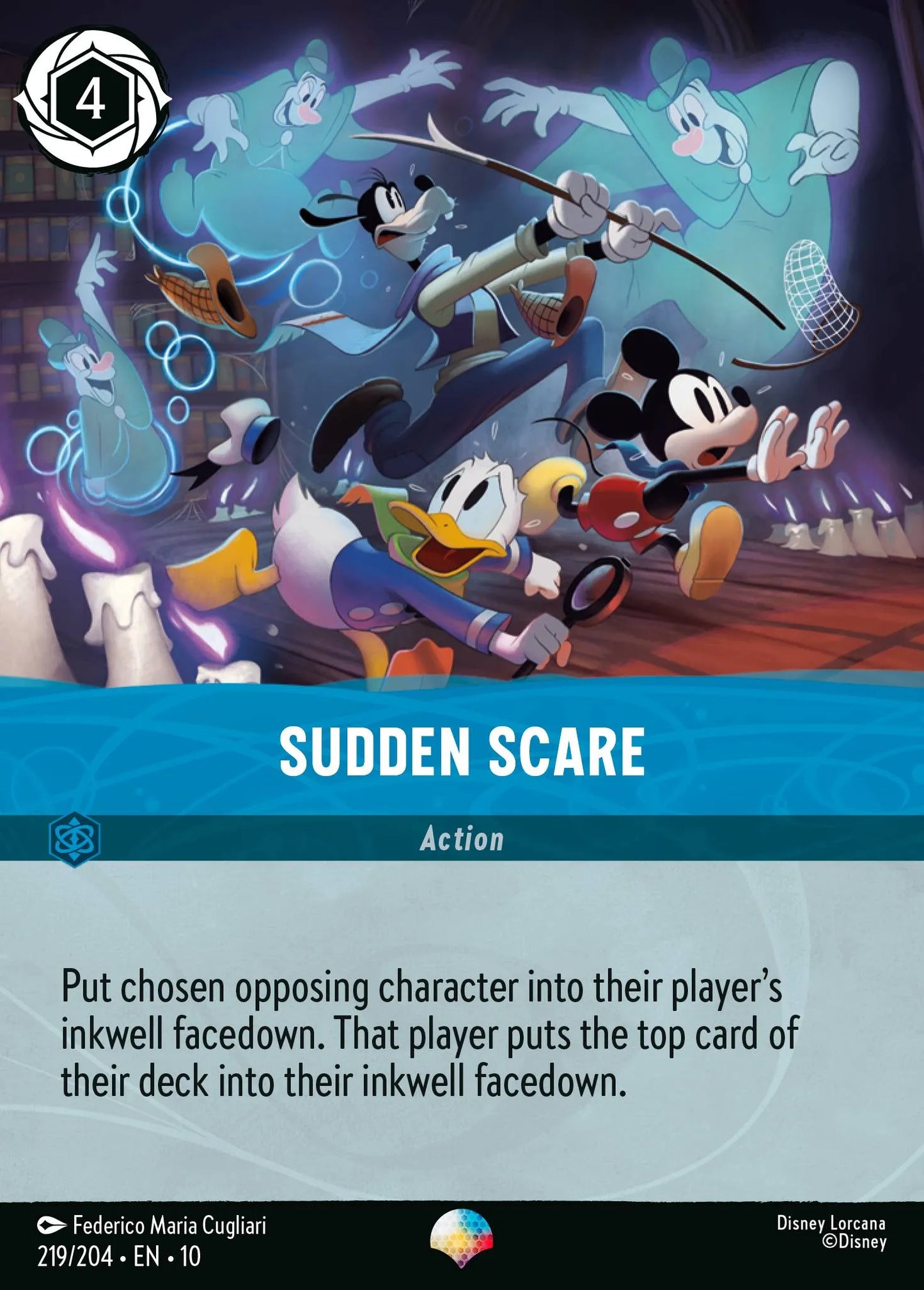 (219/204) Lorcana Whispers in the Well Single: Sudden Scare (V.2)  Epic