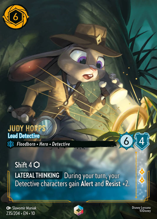 (235/204) Lorcana Whispers in the Well Single: Judy Hopps - Lead Detective (V.2)  Enchanted