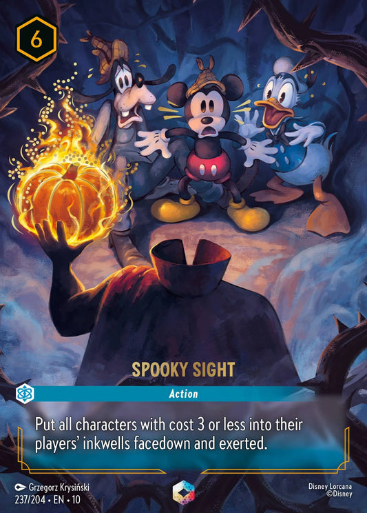 (237/204) Lorcana Whispers in the Well Single: Spooky Sight (V.2)  Enchanted