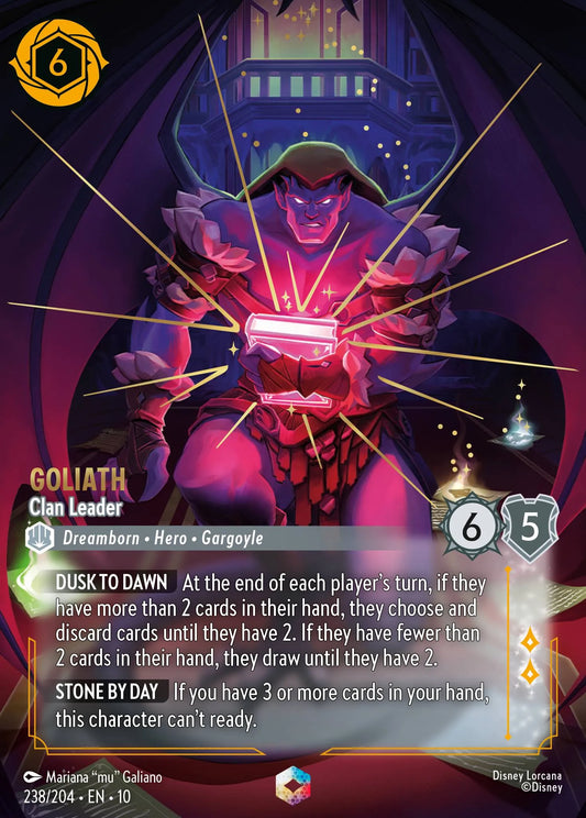 (238/204) Lorcana Whispers in the Well Single: Goliath - Clan Leader (V.2)  Enchanted