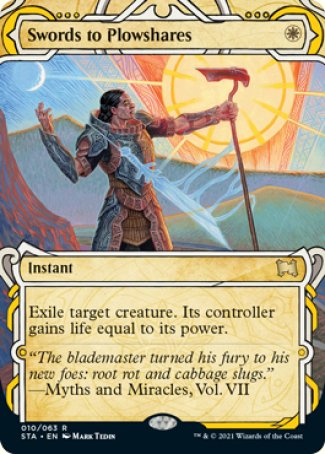 (010) Magic The Gathering Mystical Archive Single: Swords to Plowshares (V.3)  Rare